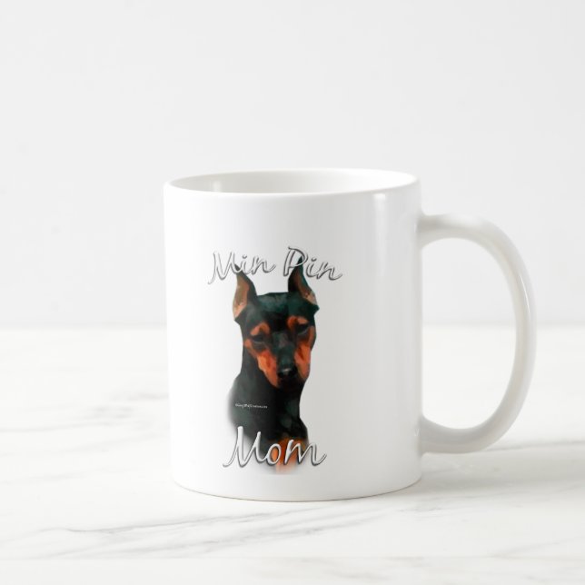 Miniature Pinscher (blk) Mamma 2 Kaffemugg (Höger)