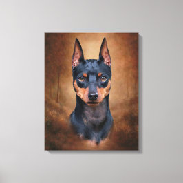 Miniature Pinscher Canvastryck