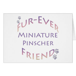 Miniature Pinscher Furever Hälsningskort