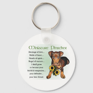 Miniature Pinscher Gifts Nyckelring