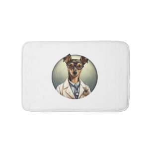 Miniature Pinscher Hund Doktor Badrumsmatta