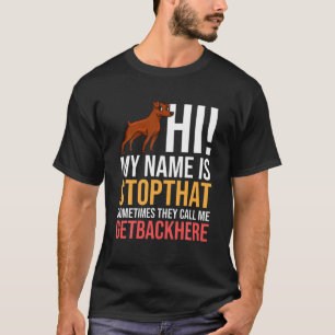 Miniature Pinscher Hund Puppies Owner Älskare T Shirt