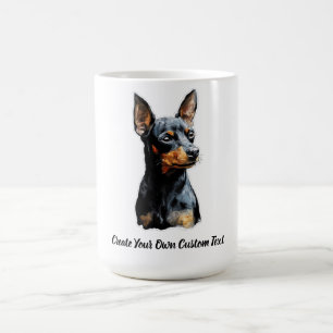 Miniature Pinscher Hund Skapa Din Egen Anpassad Te Kaffemugg