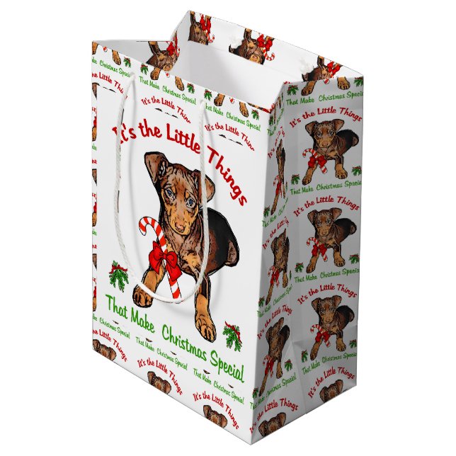 Miniature Pinscher jul (Baksidan Vinklad)