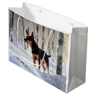Miniature Pinscher Låt det snöa Jul
