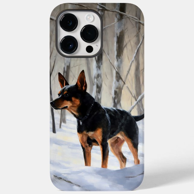Miniature Pinscher Låt det snöa jul (Baksida)