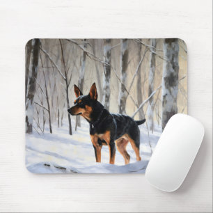 Miniature Pinscher Låt det snöa Jul Musmatta