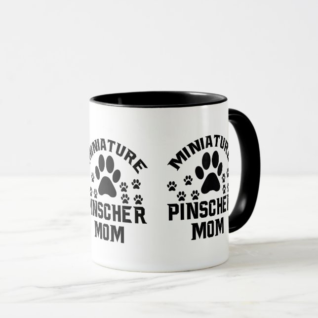Miniature Pinscher Mamma Hundälskare Tass Print Ka Mugg (Framsida höger)