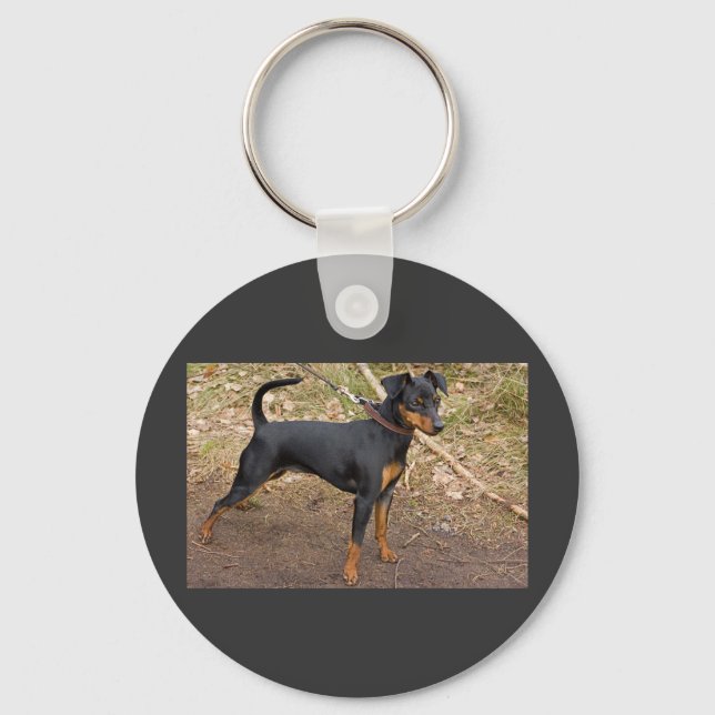 Miniature_pinscher Nyckelring (Framsida)