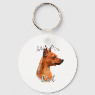 Miniature Pinscher (rost) Pappa 2 Nyckelring