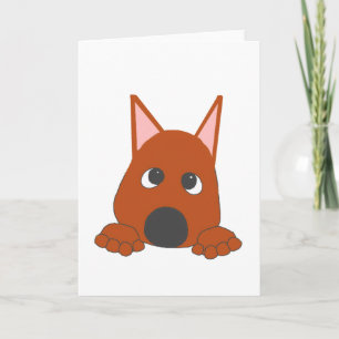 Miniature Pinscher Rost Tittar Serieteckning Kort