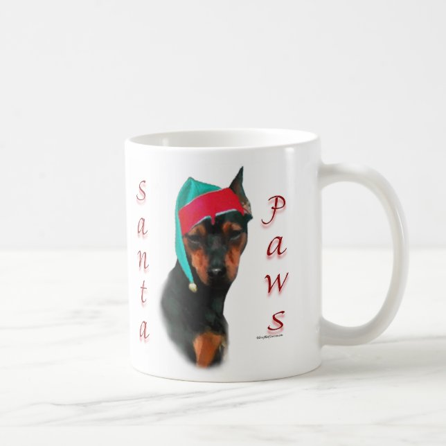 Miniature Pinscher Santa Tassar Kaffemugg (Höger)