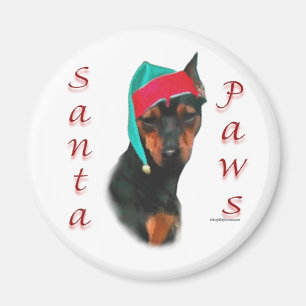 Miniature Pinscher Santa Tassar Magnet