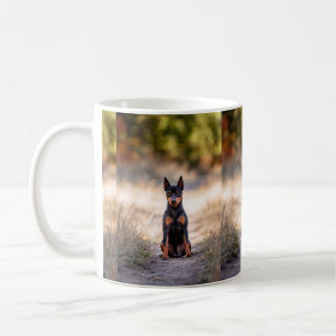 Miniature Pinscher sittande Kaffemugg