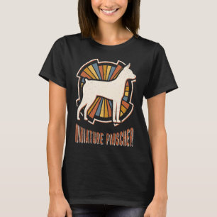 Miniature Pinscher Vintage Classic Retro Hund Kärl T Shirt