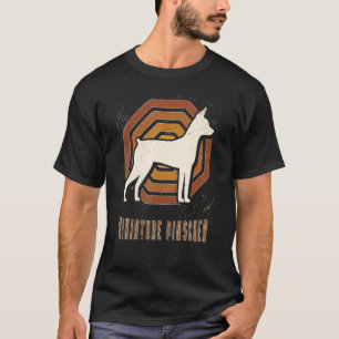 Miniature Pinscher Vintage Retro Classic Hund Kärl T Shirt