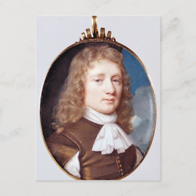 Miniature porträtt of an Unknown Man, 1659 Vykort (Framsida)