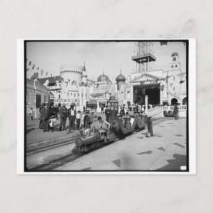 Miniature Railway, Coney Island, N.Y. c1905 Vykort