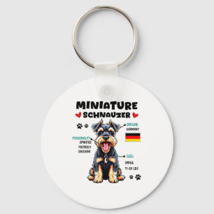 Miniature Schnauzer-ägare Rolig Miniature Schnauze Nyckelring