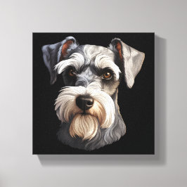 Miniature Schnauzer Canvastryck