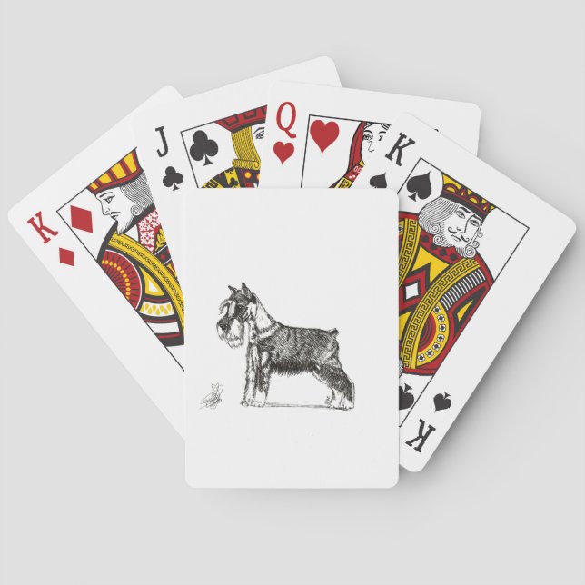 MINIATURE SCHNAUZER CASINOKORT (Baksidan)