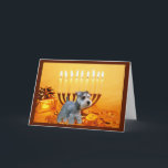 Miniature Schnauzer Chanukah Card Menorah Helgkort<br><div class="desc">Att minnas familj och vänner under Chanukah-säsongen är ett underbart sätt att få behålla i kontakt med de människor du kärlek och bryr dig om. Jag skapat dessa hund Chanukah-kort med kärlek och omsorg, och jag är säker på att alla som kärlek hundar är glada över att få dem. Du...</div>