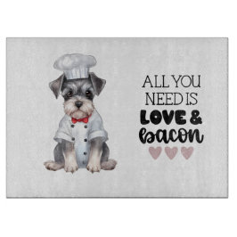 Miniature Schnauzer Chef Kärlek & Bacon
