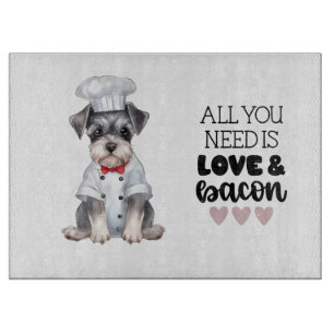 Miniature Schnauzer Chef Kärlek & Bacon