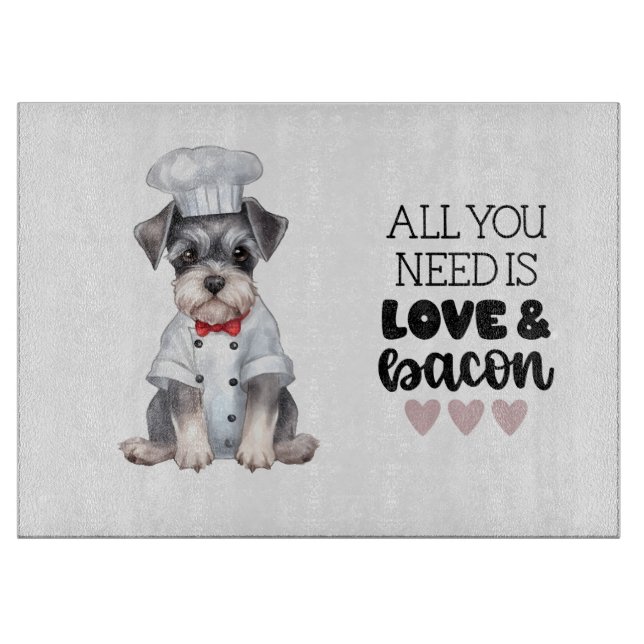 Miniature Schnauzer Chef Kärlek & Bacon (Framsidan)