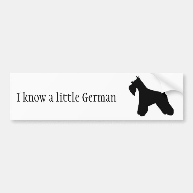 Miniature Schnauzer dekal (Framsidan)