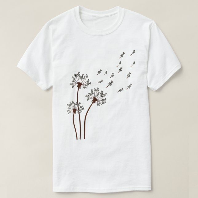 Miniature Schnauzer Flower Dandelion Shirt Dog Mam T (Design framsida)