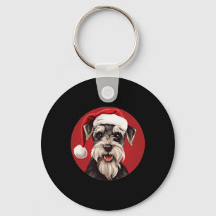 Miniature Schnauzer Funny Julafton Mamma Pappa Hun Nyckelring