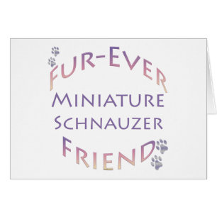 Miniature Schnauzer Furever Hälsningskort