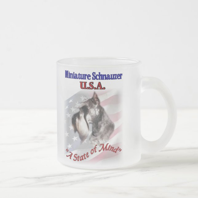 Miniature Schnauzer Gifts Frostad Glasmugg (Höger)
