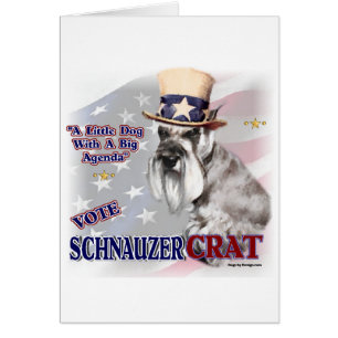 Miniature Schnauzer Gifts Hälsningskort
