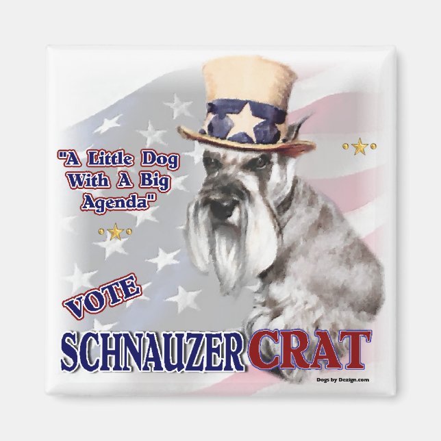 Miniature Schnauzer Gifts Magnet (Framsidan)