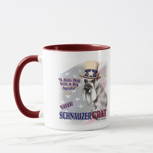 Miniature Schnauzer Gifts Mugg (Vänster)