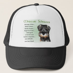 Miniature Schnauzer Gifts Truckerkeps