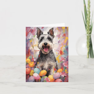 Miniature Schnauzer Glad påsk Kort