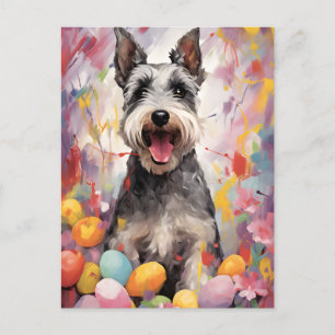 Miniature Schnauzer Glad påsk Vykort