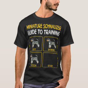 Miniature Schnauzer Guide to Training Hund T Shirt