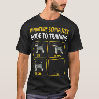Miniature Schnauzer Guide to Training Hund T Shirt
