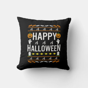 Miniature Schnauzer Halloween Lazy Ugly Costume Kudde