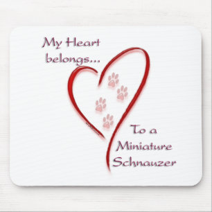 Miniature Schnauzer Heart-Tillhör Musmatta