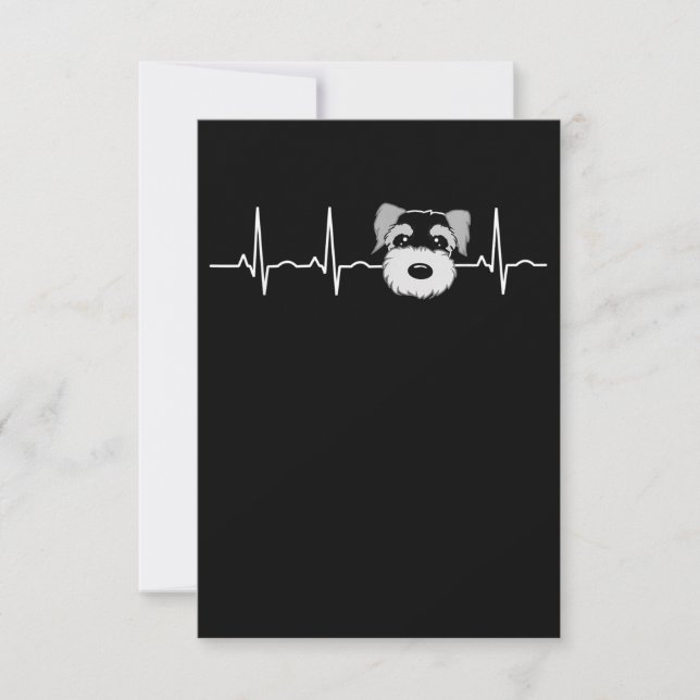 Miniature Schnauzer Heartslag Mini Schnauzer Ansik OSA Kort (Framsida)