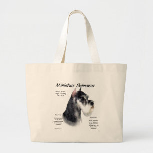 Miniature Schnauzer Historik Design Jumbo Tygkasse