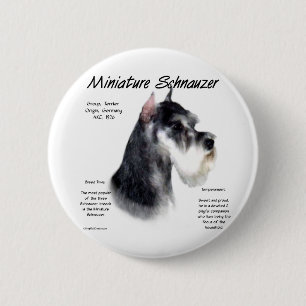 Miniature Schnauzer Historik Design Knapp