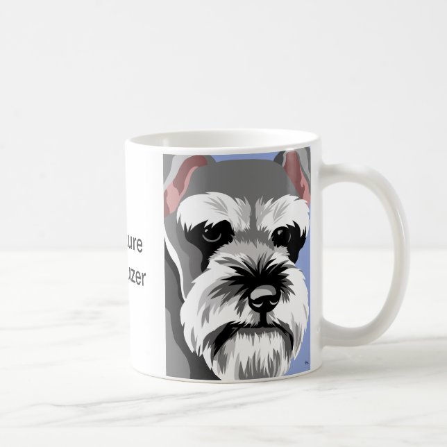 Miniature Schnauzer Hund Kaffemugg (Höger)