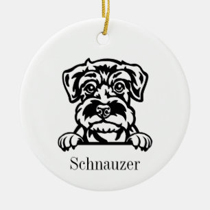 Miniature Schnauzer hund ornament