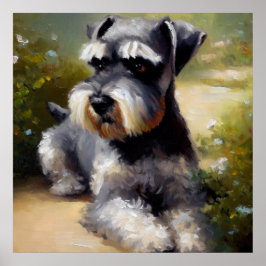 Miniature Schnauzer Hund Poster